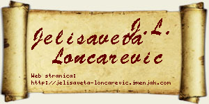 Jelisaveta Lončarević vizit kartica
